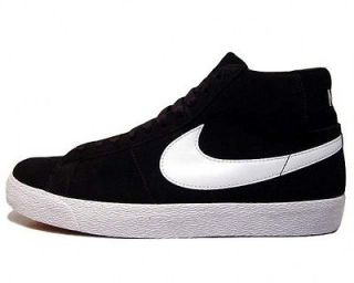 Nike SB Blazer High size 10.5 Black/White Classic Retro Skateboard 