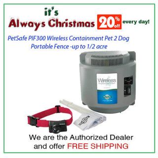 Petsafe PIF300 Wireless Containment Pet 1 Dog Portable Fence  up to 1 