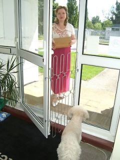   New Retractable Steel Pet Dog Baby Security Safety Stop Gate Barrier