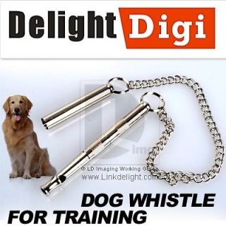   Adjustable Ultrasonic Whistle w/ Key Ring Loop for Dog Training New
