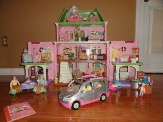 Fisher Price Loving Family Grand Dollhouse Huge Lot Of Furniture 