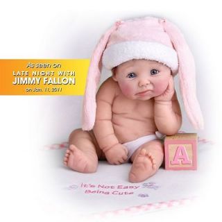   Not Easy Being Cute Resin Doll Miniature Baby Doll By Ashton Drake