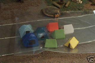 camping tents N Scale Dome and Pup