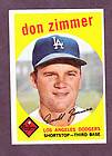 1959 TOPPS #287 DON ZIMMER DODGERS NM MT