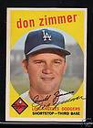 1959 Topps Signed Don Zimmer #287 Autographed