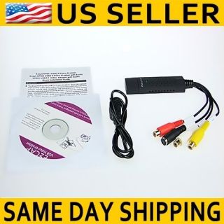   EasyCap Video Capture Adapter for Windows 7 Plug and Play TV DVD