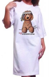 Golden Doodle Labradoodle Dog Ladies Nightshirt Assorted KiniArt 