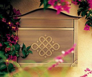 Peninsula Brass LOCKING MAILBOX   with Decorative Door   (3) Colors