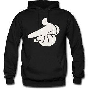 Drake Dope Mickey Mouse Hands Air Gun Hoody Lil Wayne YMCMB Young 