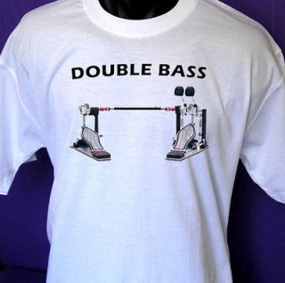 Double Bass drum pedal T shirt (drum kit,set,drummer) durm tshirt all 