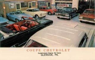 Glenside PA Coupe Chevrolet Car Auto Dealership Photograph
