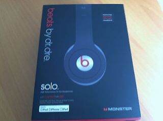 Monster Beats by Dr Dre Solo Black Over the Head Headphones