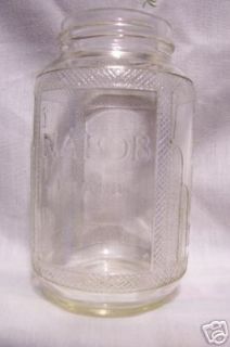 Vintage Embossed Nabob Coffee Jar Sealer Type no lid