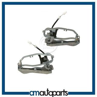 00 06 BMW X5 Outside Exterior Door Handle Carrier Front Pair Set Kit 