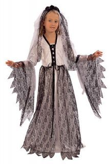 Girls Corpse Bride Halloween Dress Up Costume Age 10/12