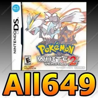 POKEMON WHITE 2 DS 3DS UNLOCKED +ALL 649 SHINY Lv100 ITEMS EVENTS 