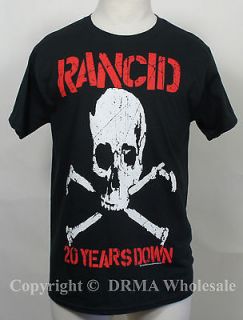 Authentic RANCID 20 Years Down T Shirt S M L XL XXL Official NEW