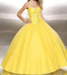 2012 Custom DULCE MIA Quinceanera Masquerade Party Evening Dress Gown 
