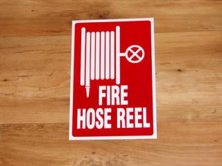 FIRE HOSE REEL SIGN.SMALL.PRO​TECTION / SAFETY, SECURITY