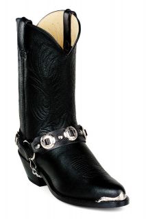 Durango DB560 Black & Chrome 11 Outlaw Western Boots Size 9 D