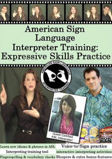 American Sign Language Interpreter Training Expressive Skills Practice 