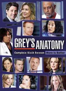 Greys Anatomy The Complete Sixth Season DVD, 2010, 6 Disc Set