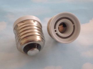   adapters to use E12 Candelabra bulbs in a standard E27 US socket