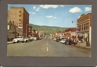 Raton NM Business Section Foot of Raton Pass 1958 PC