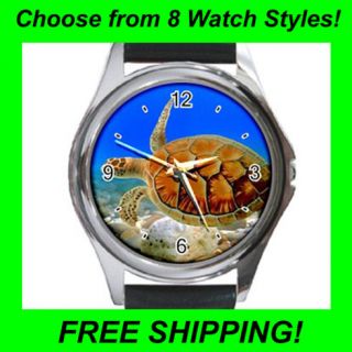 Ocean Turtle   Leather & Metal Watches  CC1742