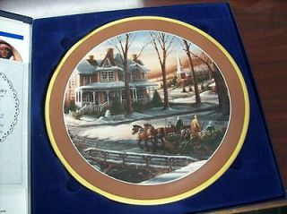 Limited Ed Hadley House Collector Plate by Terry Redline Homeward 