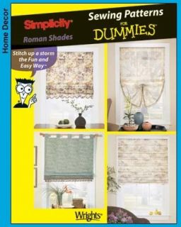 SEWING for DUMMIES Roman Shade EASY SEWING PATTERN