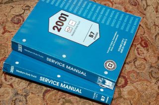 2001 Chevy GMC Medium Duty Truck B7 Service Manual Set NEW MINT Cheap 