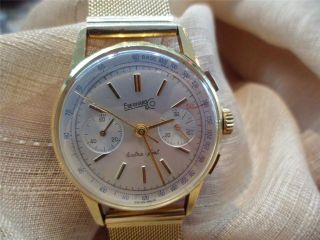Exquisite mens 18k SOLID GOLD EBERHARD extra fort TACHYMETER 31004 