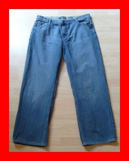 Mens 40 x 33 ECKO UNLTD Embroidered Embellished BAGGY FIT Denim Jeans 