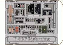 Eduard Zoom FE224 Hasegawa 1/48 P 38F Lightning