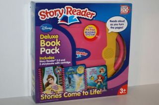 DISNEY PRINCESS PINK STORY READER 2.0 AND DELUXE BOOK PACK, NEW