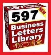 597 BUSINESS LETTERS LIBRARY (No Software to Install) A G