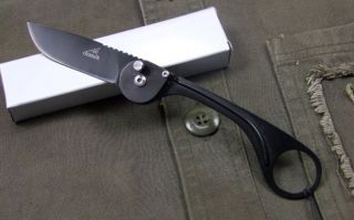 Gerber Black Shaft lock Steel Titanium ion Knife EK60