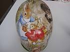 EASTER EGG CANDY CONTAINER GERMANY PETER RABBIT COTTONTAIL FOX Beatrix 