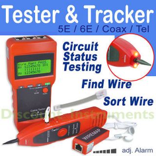 LCD Display Network LAN Cable Tester Wire Tracker Tracer Length 