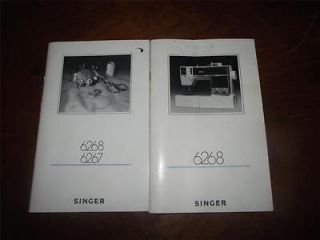B1145) Singer 6267/6268 Electronic Sewing + Embroidery Machine manuals