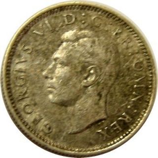 elf Great Britain 6 Pence 1941 Silver George VI WW2
