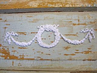 SHABBY & CHIC WREATH WITH SWAGS * FURNITURE APPLIQUES * $5.95 NO LIMIT 