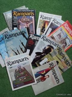 Ramparts Magazine   14 issue lot 1968 to 1970   Malcom X Vietnam War 