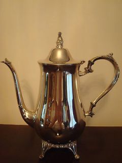 VINTAGE ONEIDA SILVERSMITHS Silver Plate Footed Tea / Coffee Pot