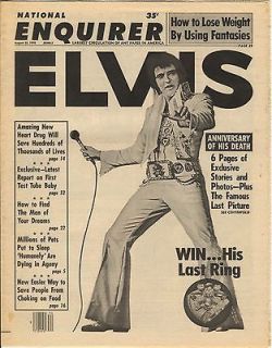 ELVIS PRESLEY National Enquirer Anniversay of Death 22/8/1978