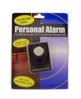 PERSONAL ALARM + CLIP w Pull Safety PIN 130db SECURITY Protect 