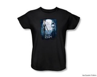 Officially Licensed Tim Burton Corpse Bride Movie Poster Women Shirt S 