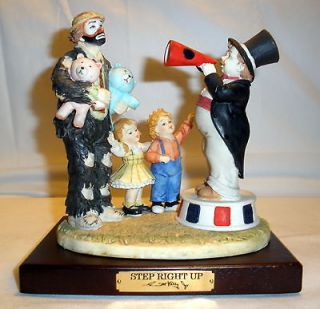 Emmett Kelly Jr   Day at the Fair   Step Right Up Figurine   Flambro 