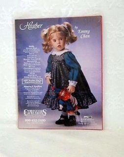 Expressions Dianna Effner/Emmy Chen Heather doll Clothes Pattern for a 